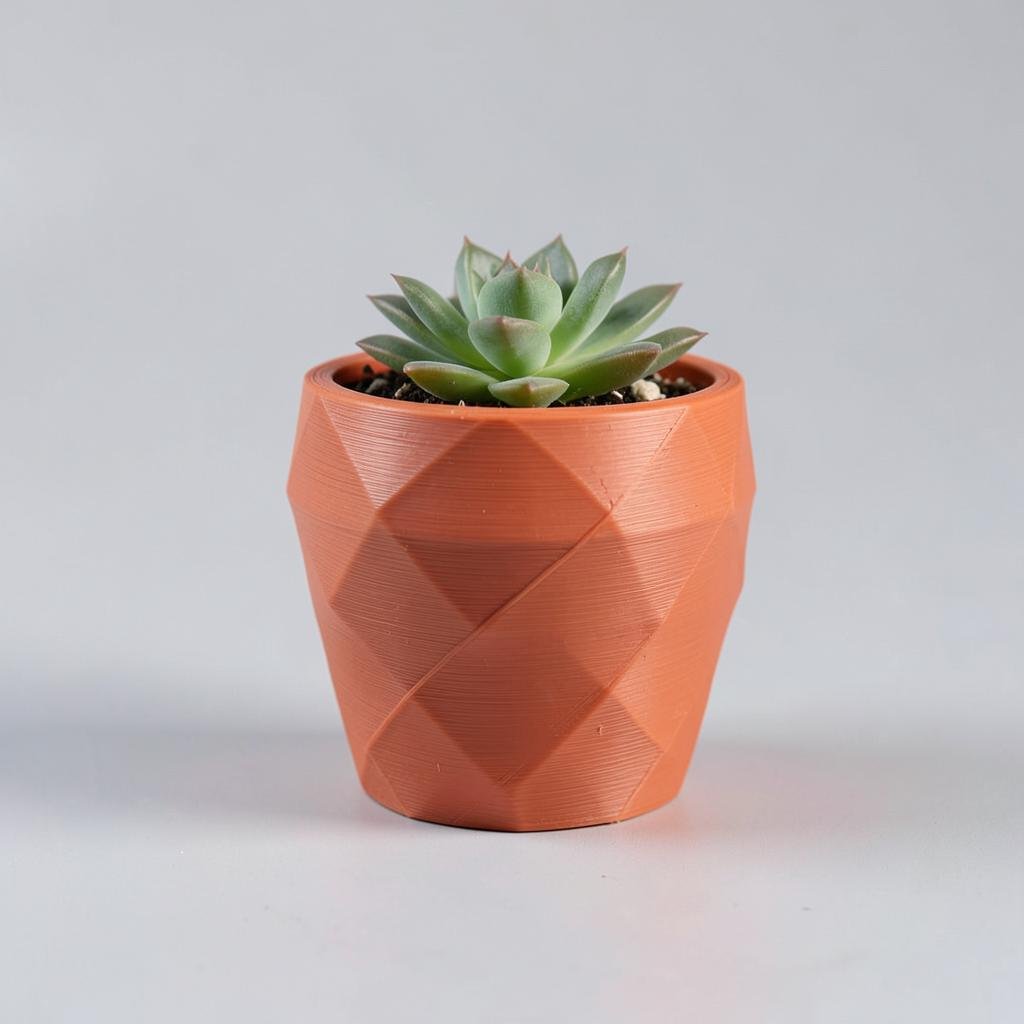 Low-Poly Terracotta Planter